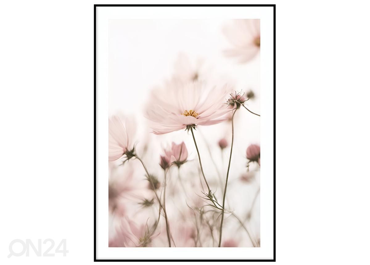 Постер Розовые цветы 70x100 см увеличить