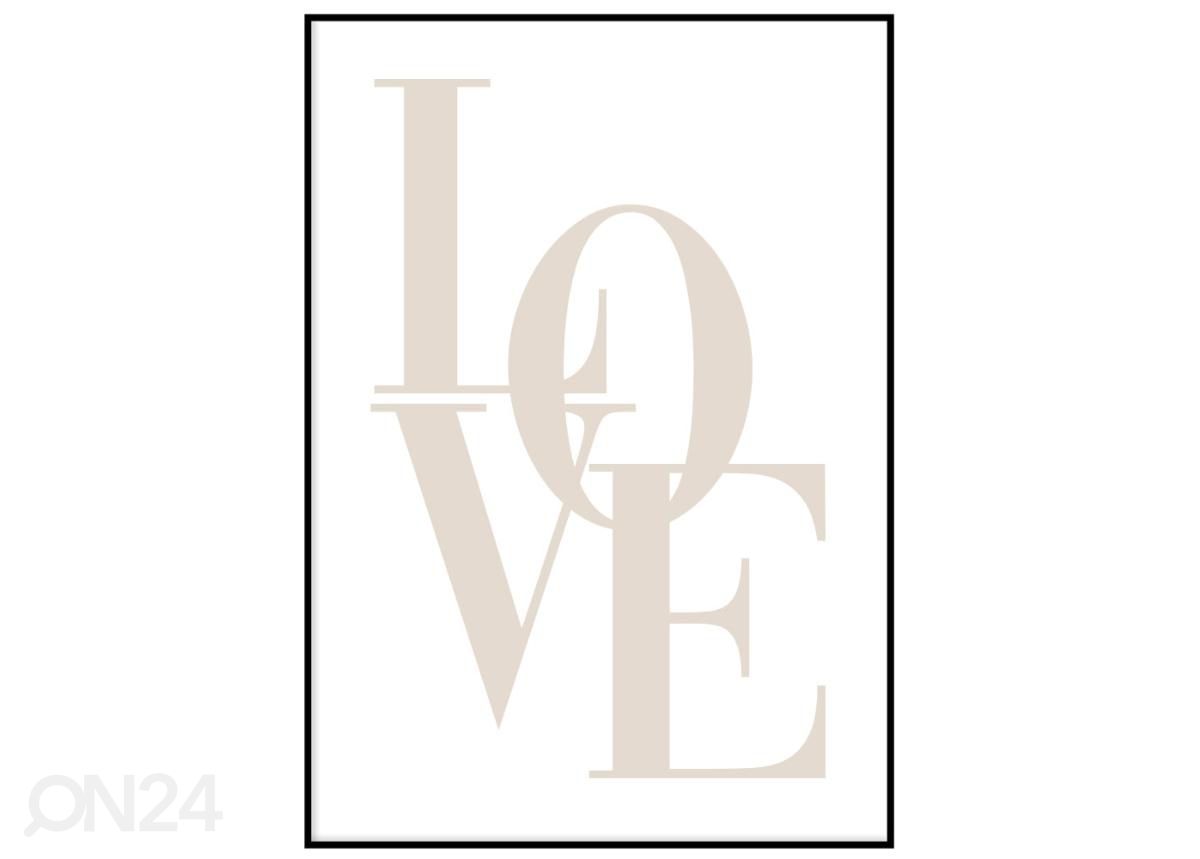 Постер Love 21x30 см увеличить