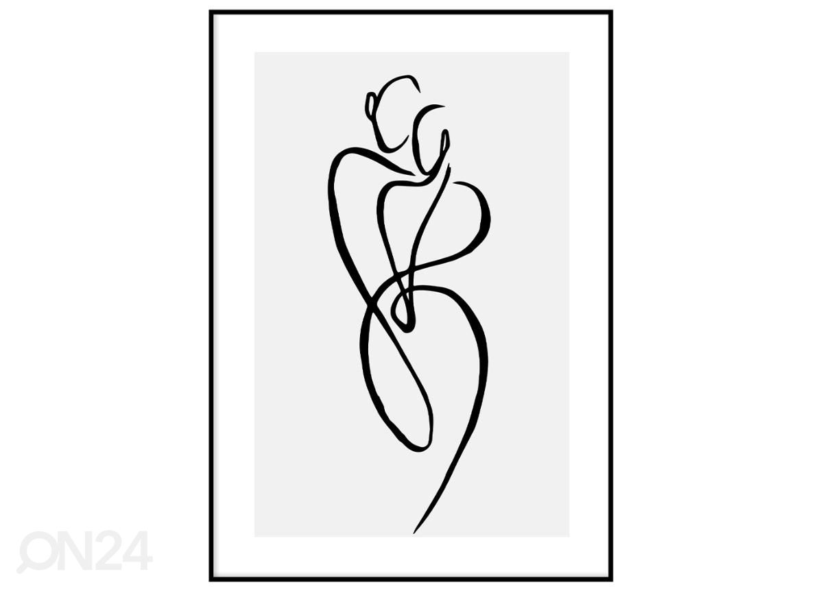 Постер One line figuur I 21x30 см увеличить