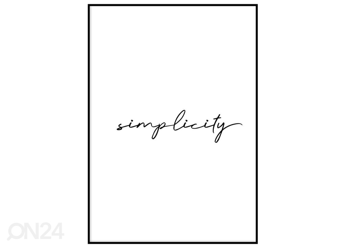 Постер Simplicity 21x30 см увеличить