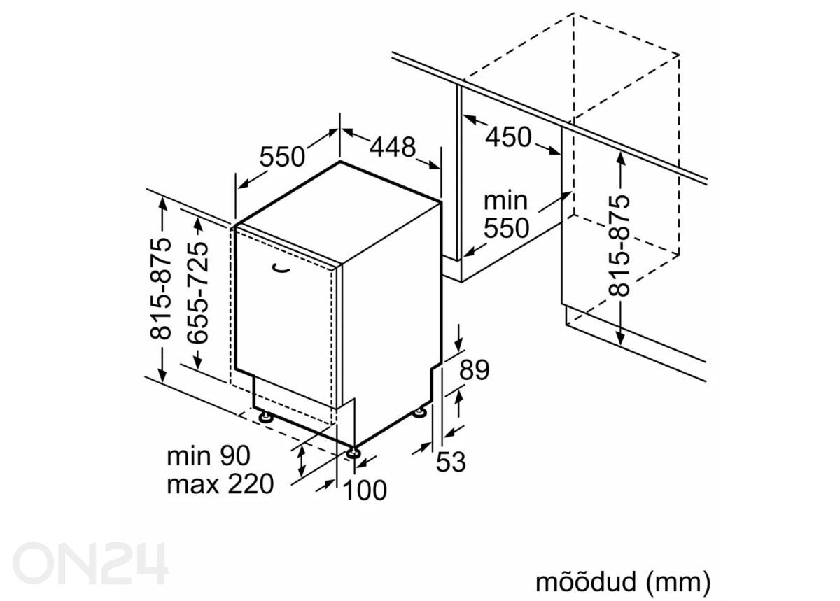 Посудомоечная машина Bosch SPV2HMX42E увеличить размеры