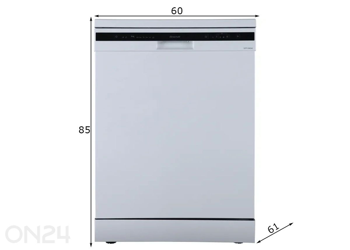 Посудомоечная машина Brandt DFP3129DW увеличить размеры