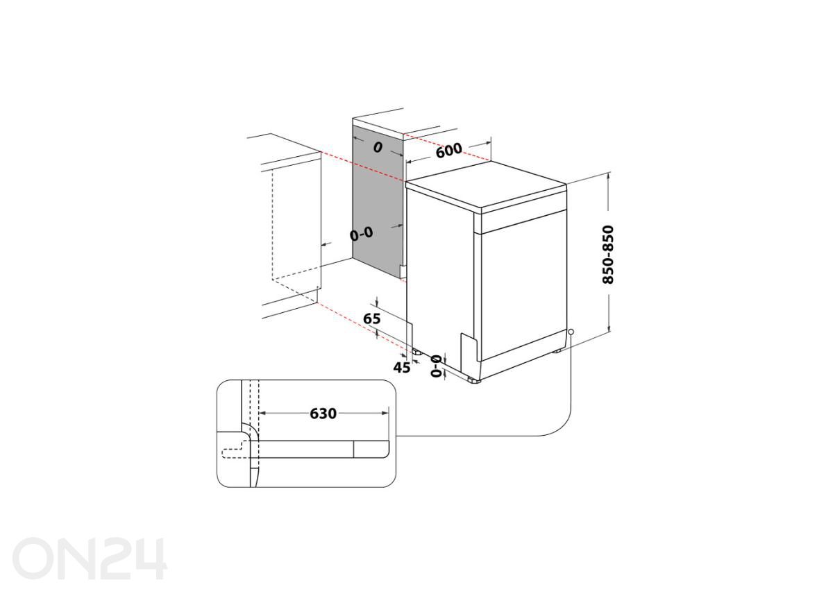 Посудомоечная машина Whirlpool W7FHP43X увеличить размеры