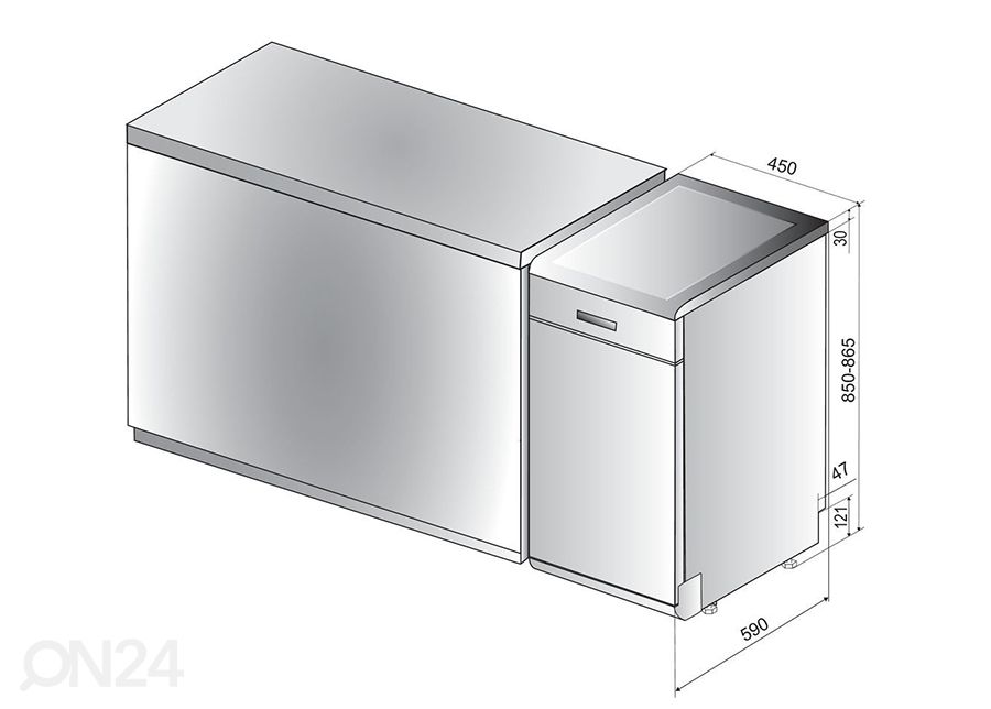 Посудомоечная машина Whirlpool WSFO3O34PFX увеличить размеры