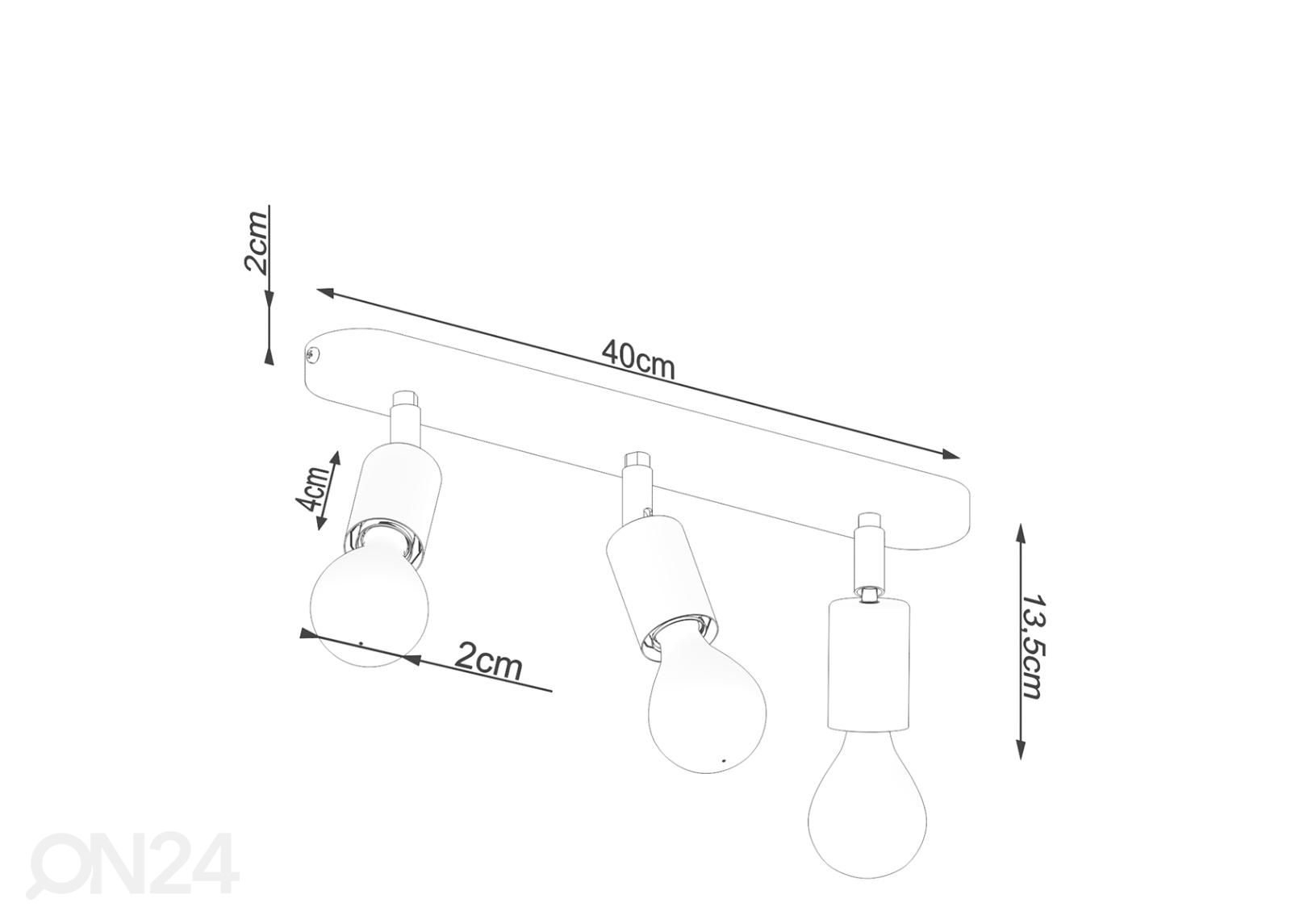 Потолочный светильник Fornes 3, черный увеличить размеры