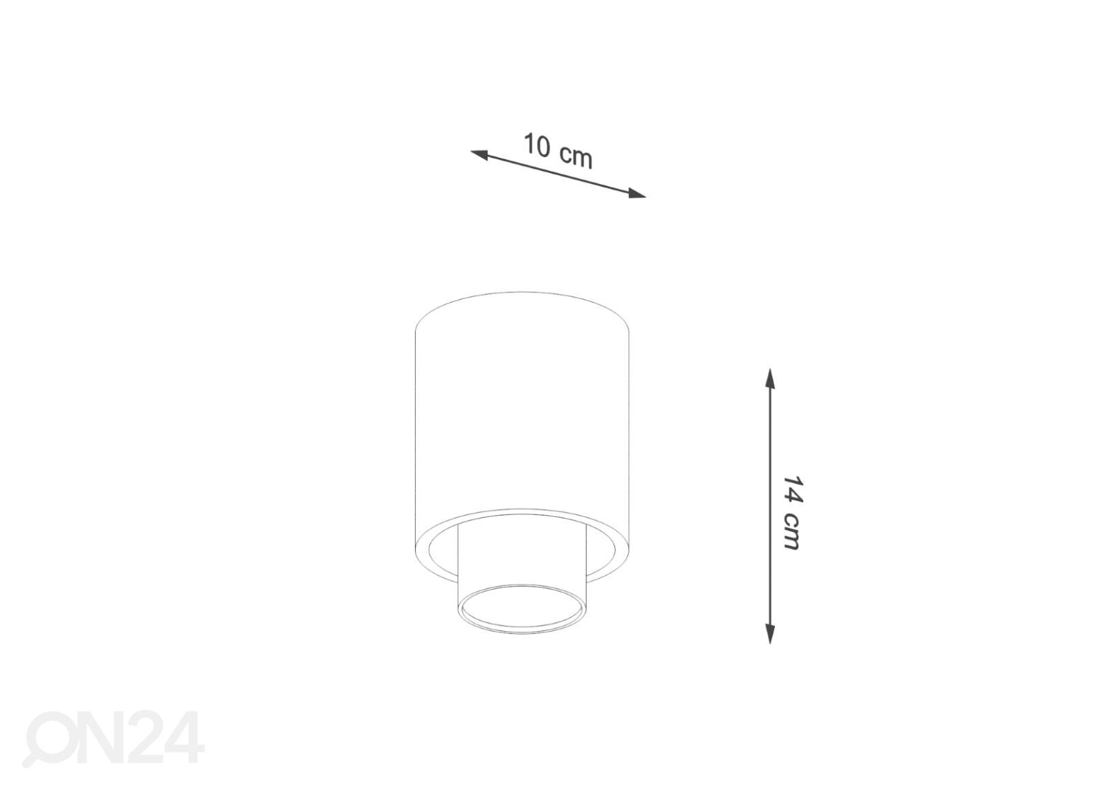 Потолочный светильник Nesi, черный увеличить размеры
