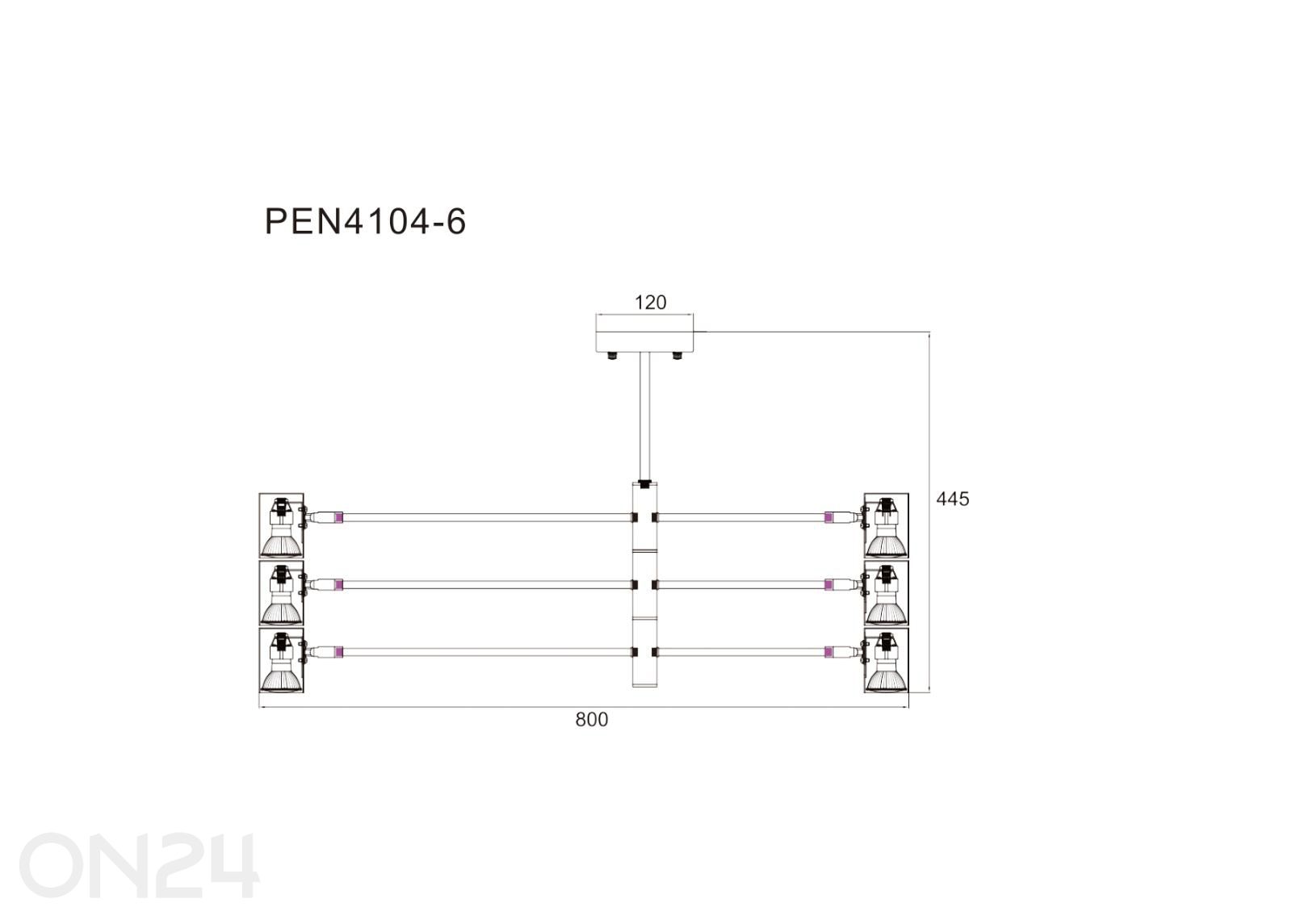 Потолочный светильник Pedro GB увеличить размеры