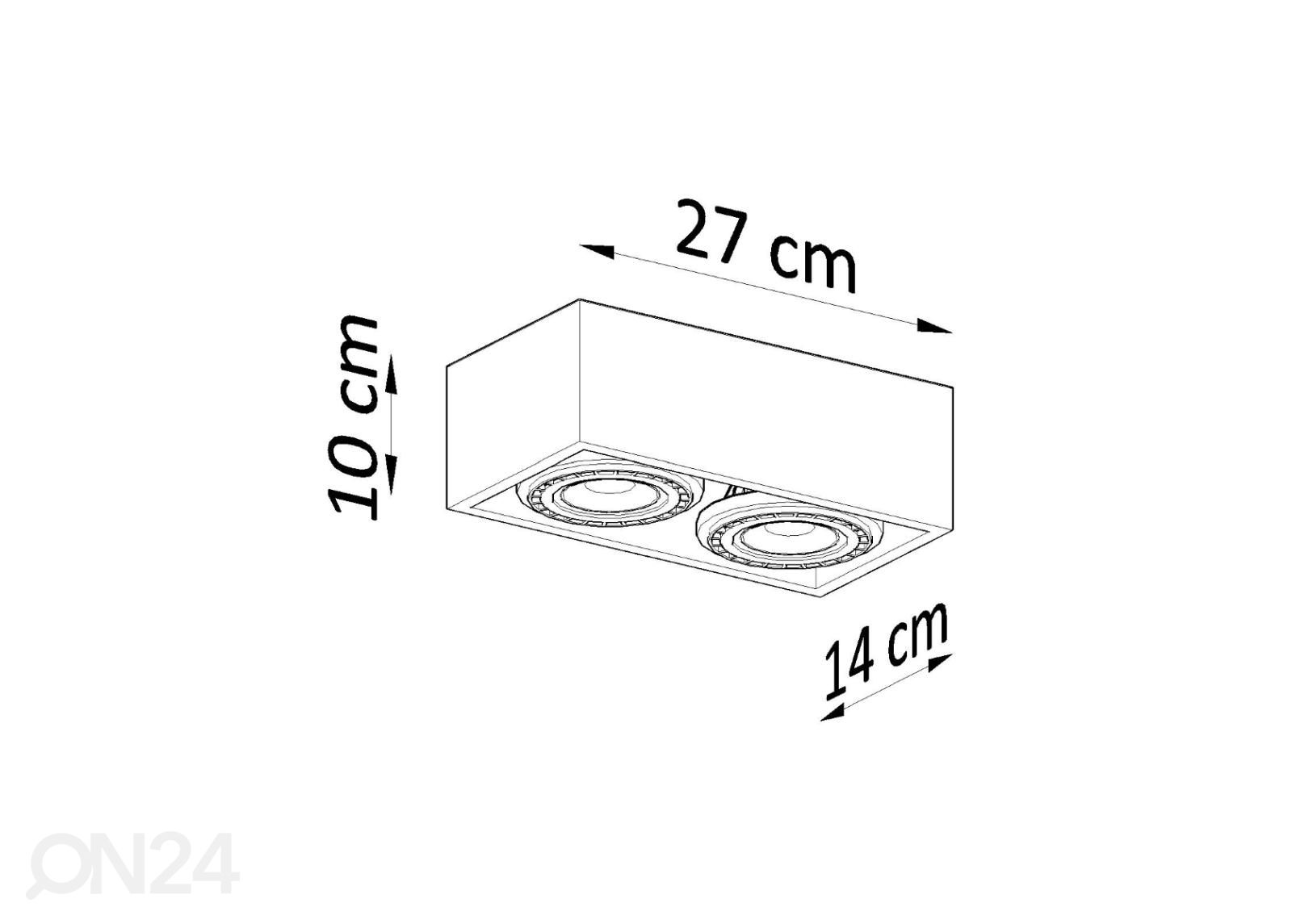 Потолочный светильник Quatro 2, натуральное дерево увеличить размеры