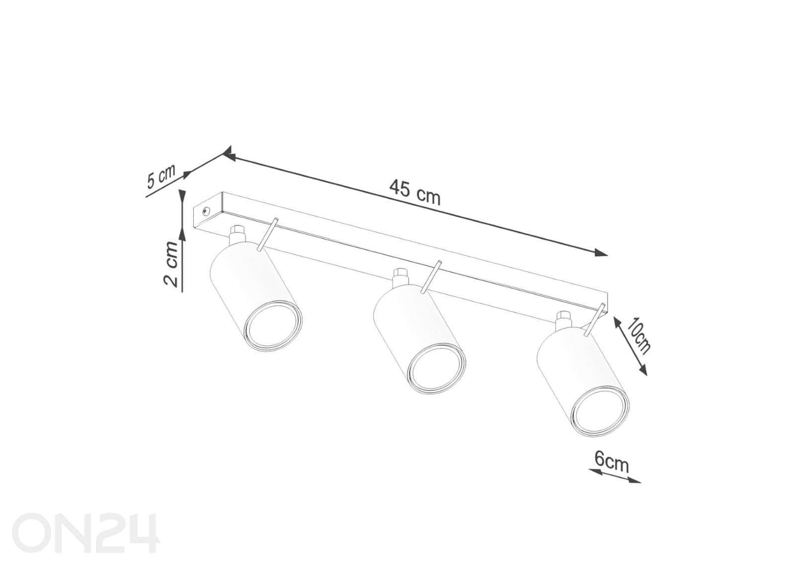 Потолочный светильник Ring 3, бежевый увеличить размеры