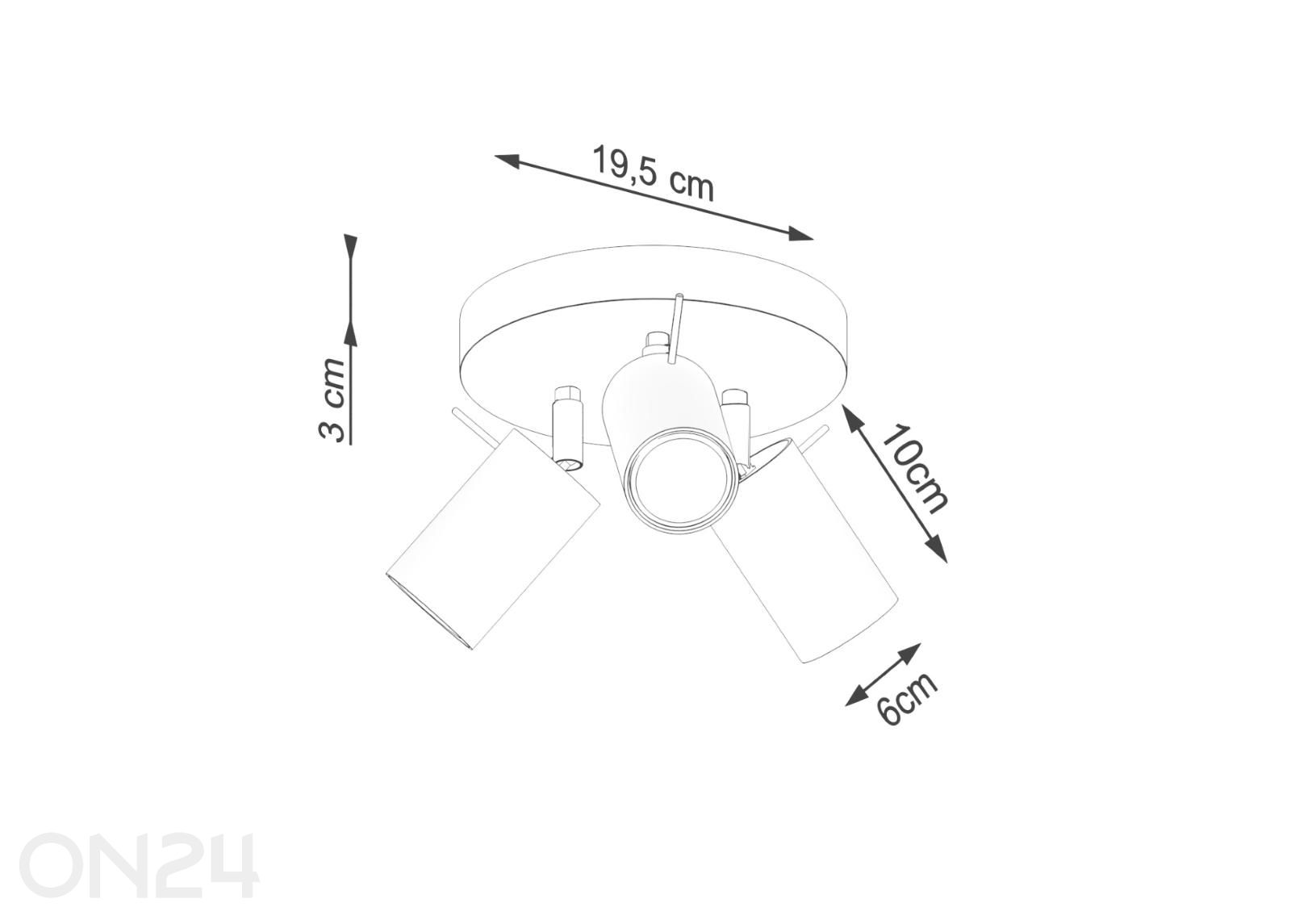 Потолочный светильник Ring 3P, бежевый увеличить размеры