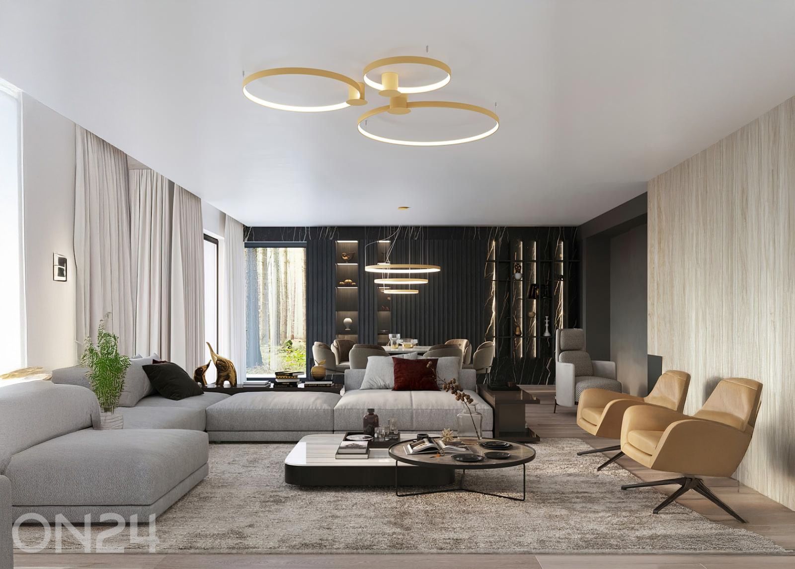 Потолочный светильник Rio 78, золотистый увеличить