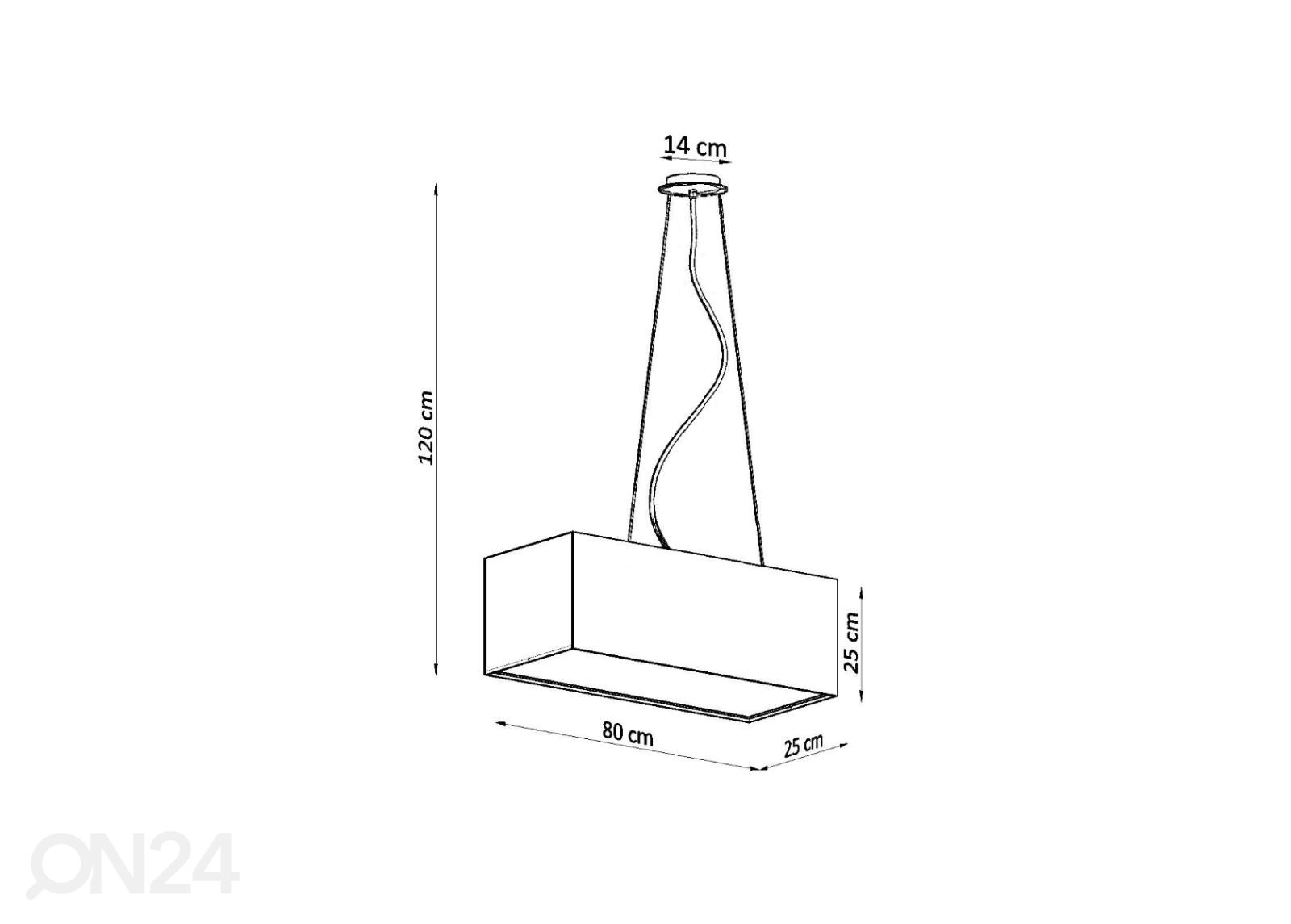 Потолочный светильник Santa Bis 80 увеличить размеры