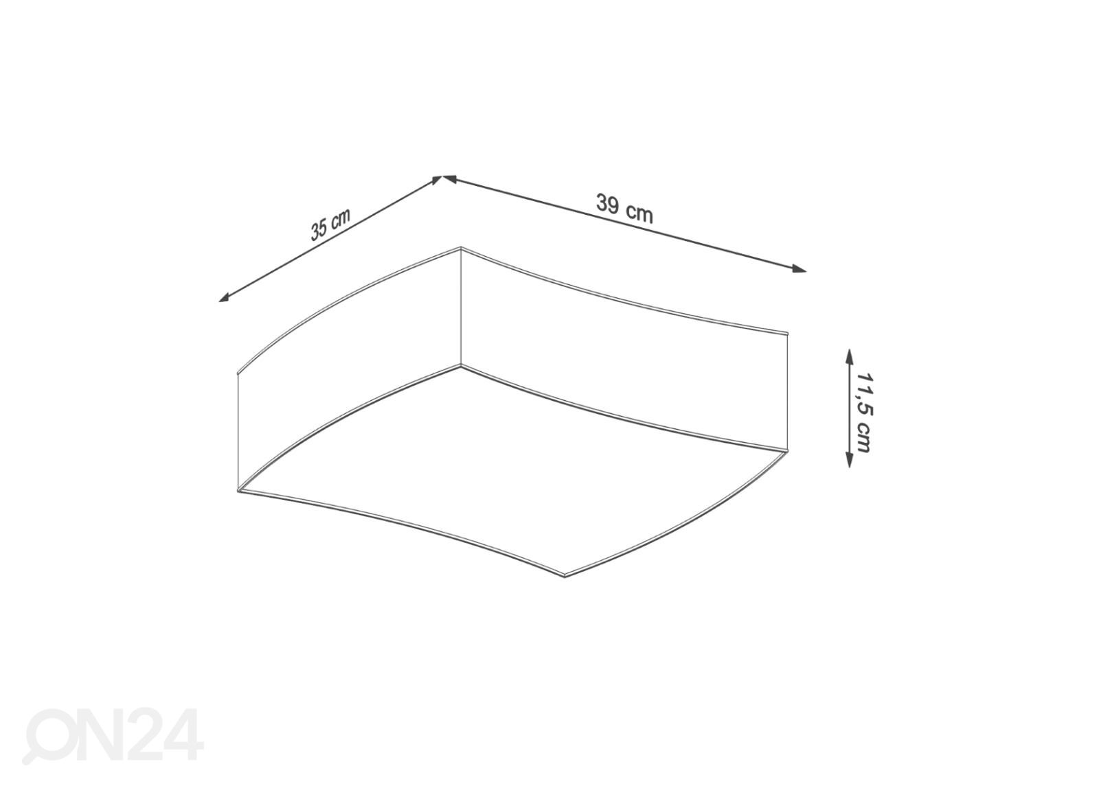 Потолочный светильник Square 1, белый увеличить размеры