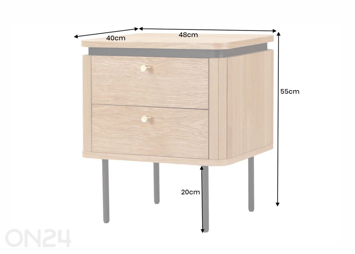 Прикроватная тумба Atelier увеличить размеры