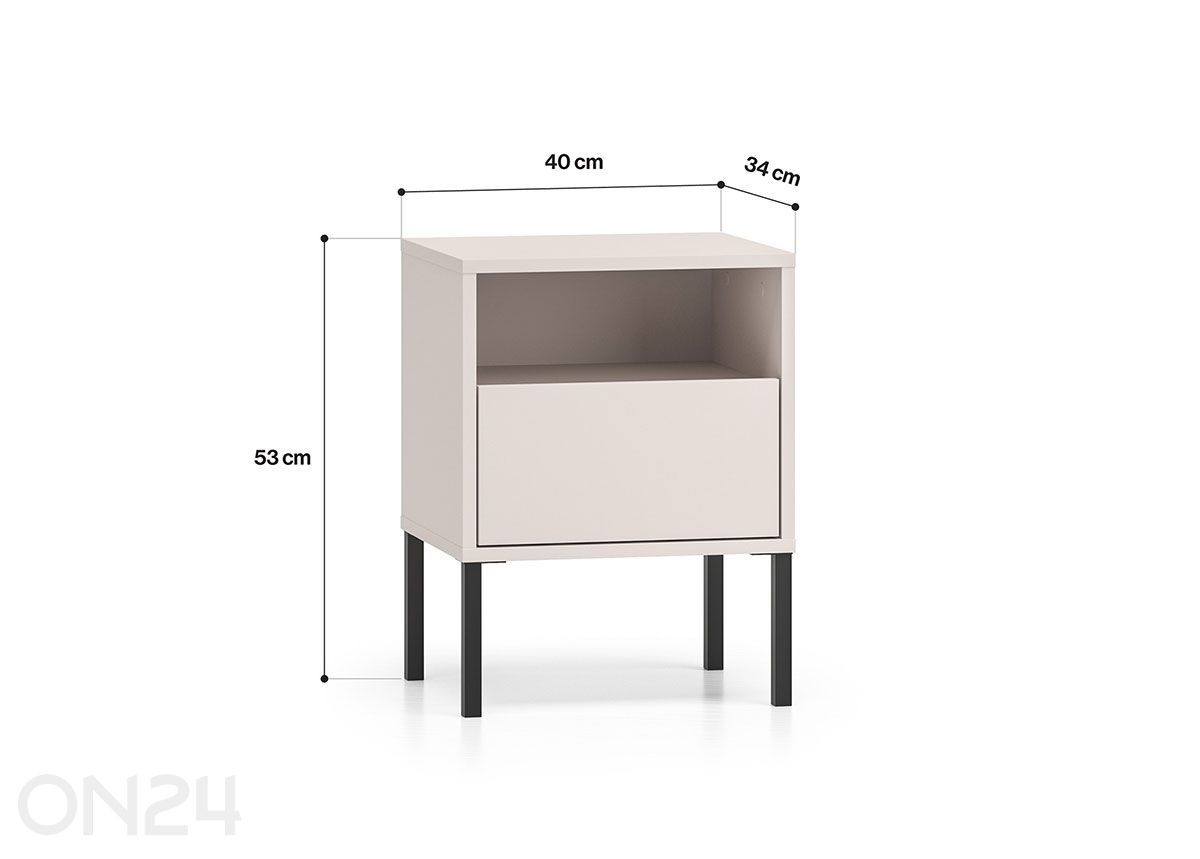 Прикроватная тумба Barnee увеличить размеры