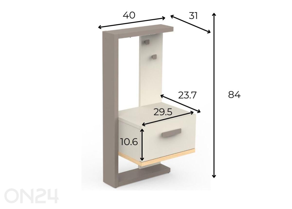 Прикроватная тумба Camillia 1s увеличить размеры