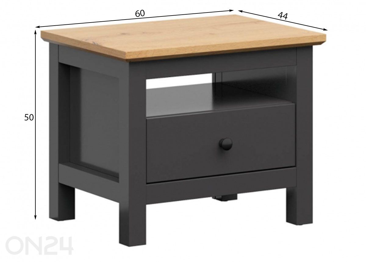Прикроватная тумба Hesen увеличить размеры