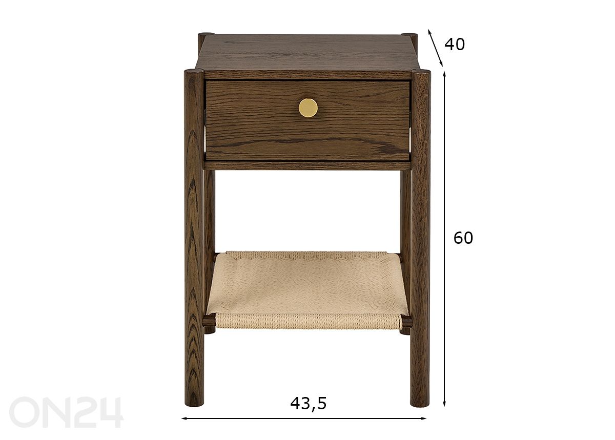 Прикроватная тумба Monfort увеличить размеры