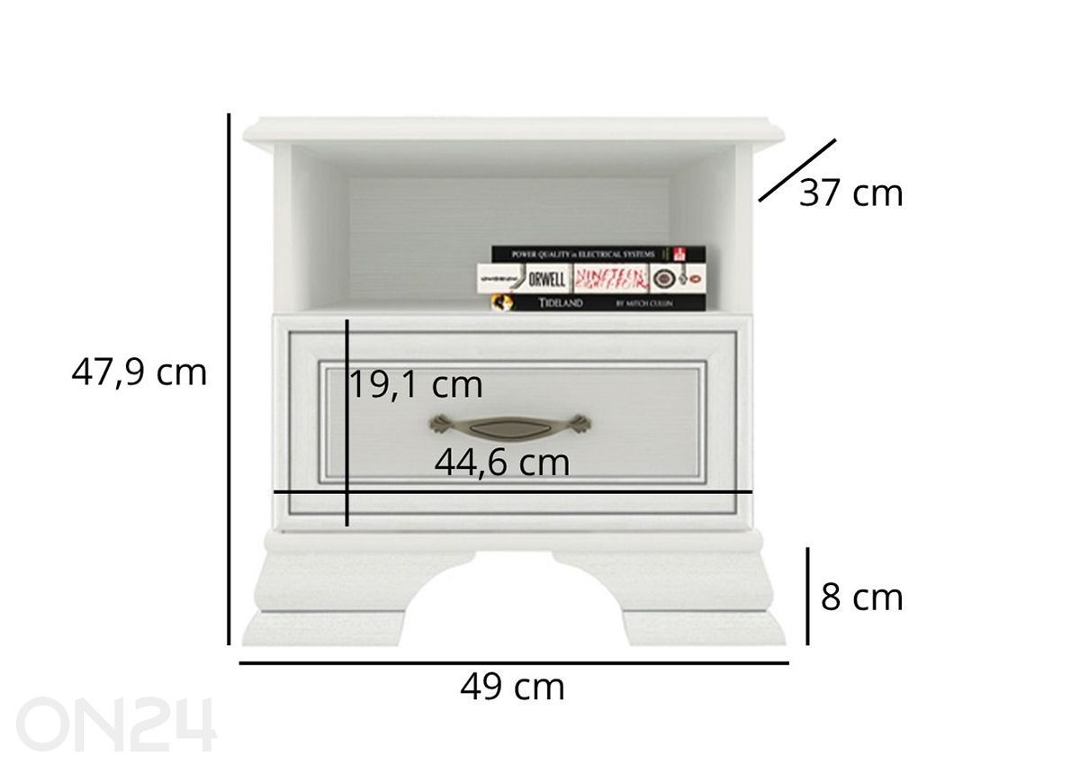 Прикроватная тумба Tiffany II увеличить размеры