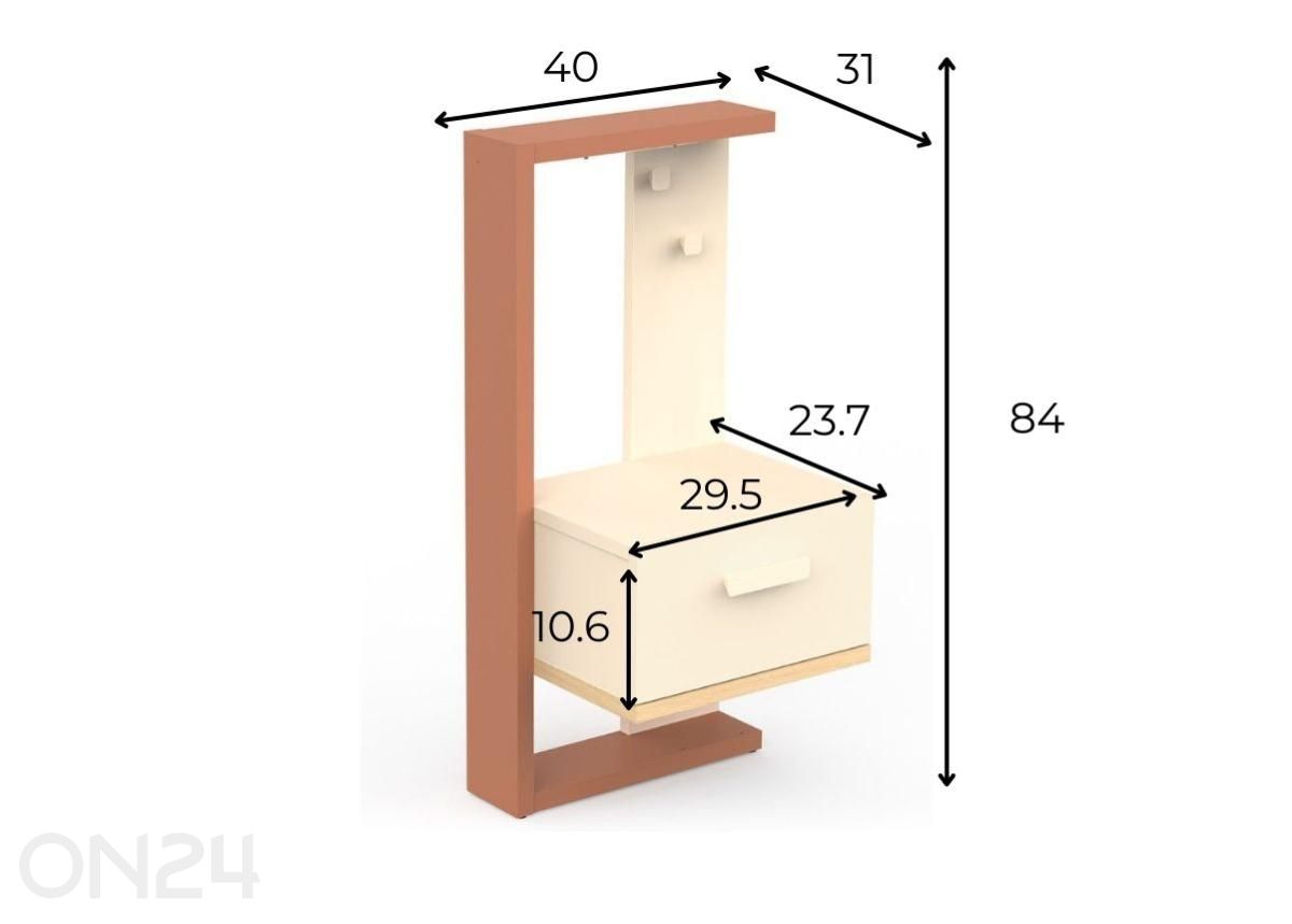 Прикроватная Camillia + LED увеличить размеры