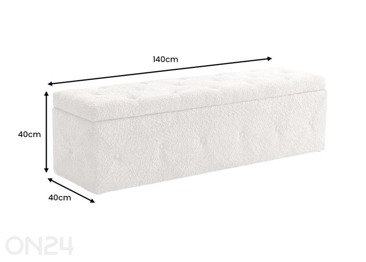 Пуф с крышкой Extravagancia 40x140 см увеличить размеры