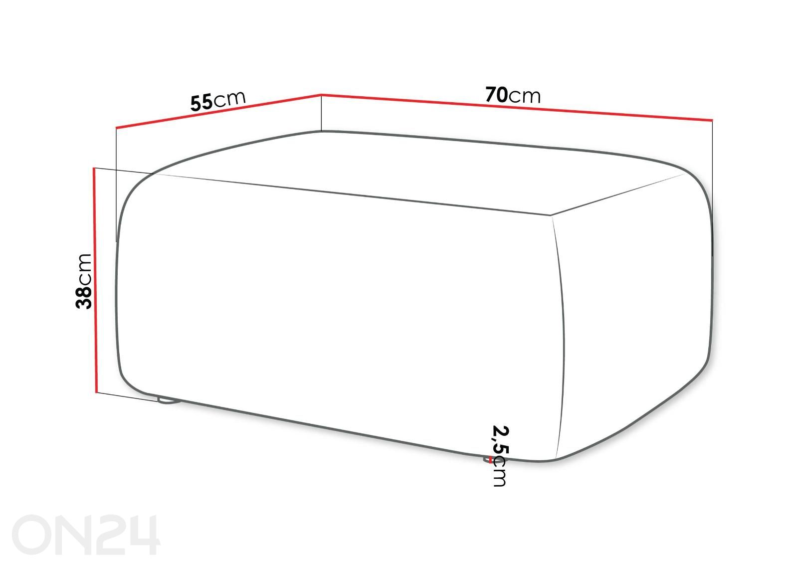 Пуф 55x70 см увеличить размеры