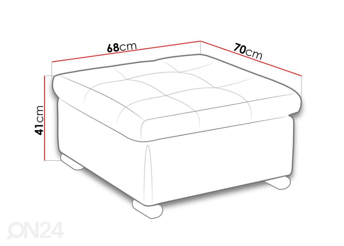 Пуф 70x68 cm увеличить размеры