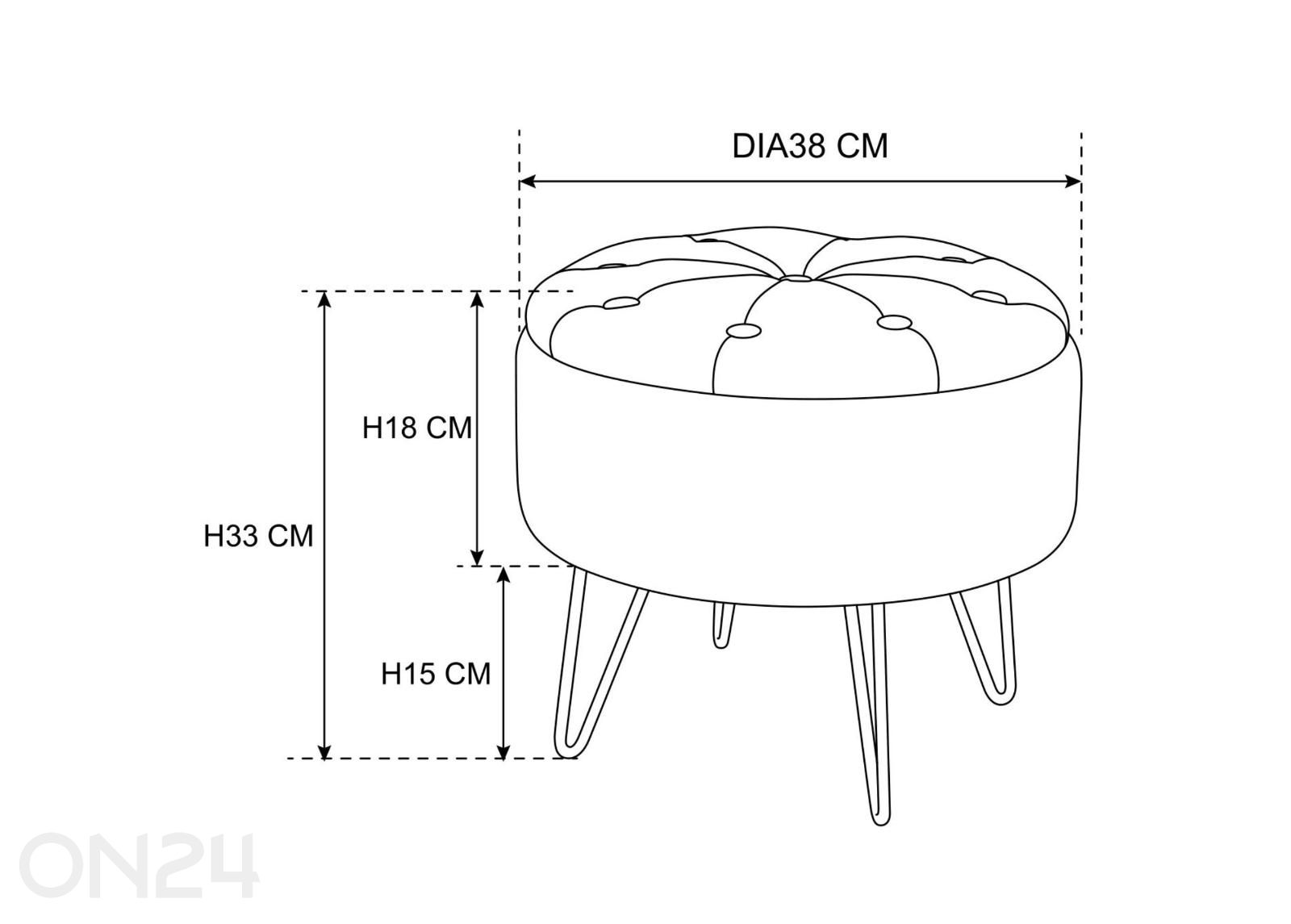 Пуф Caro увеличить размеры
