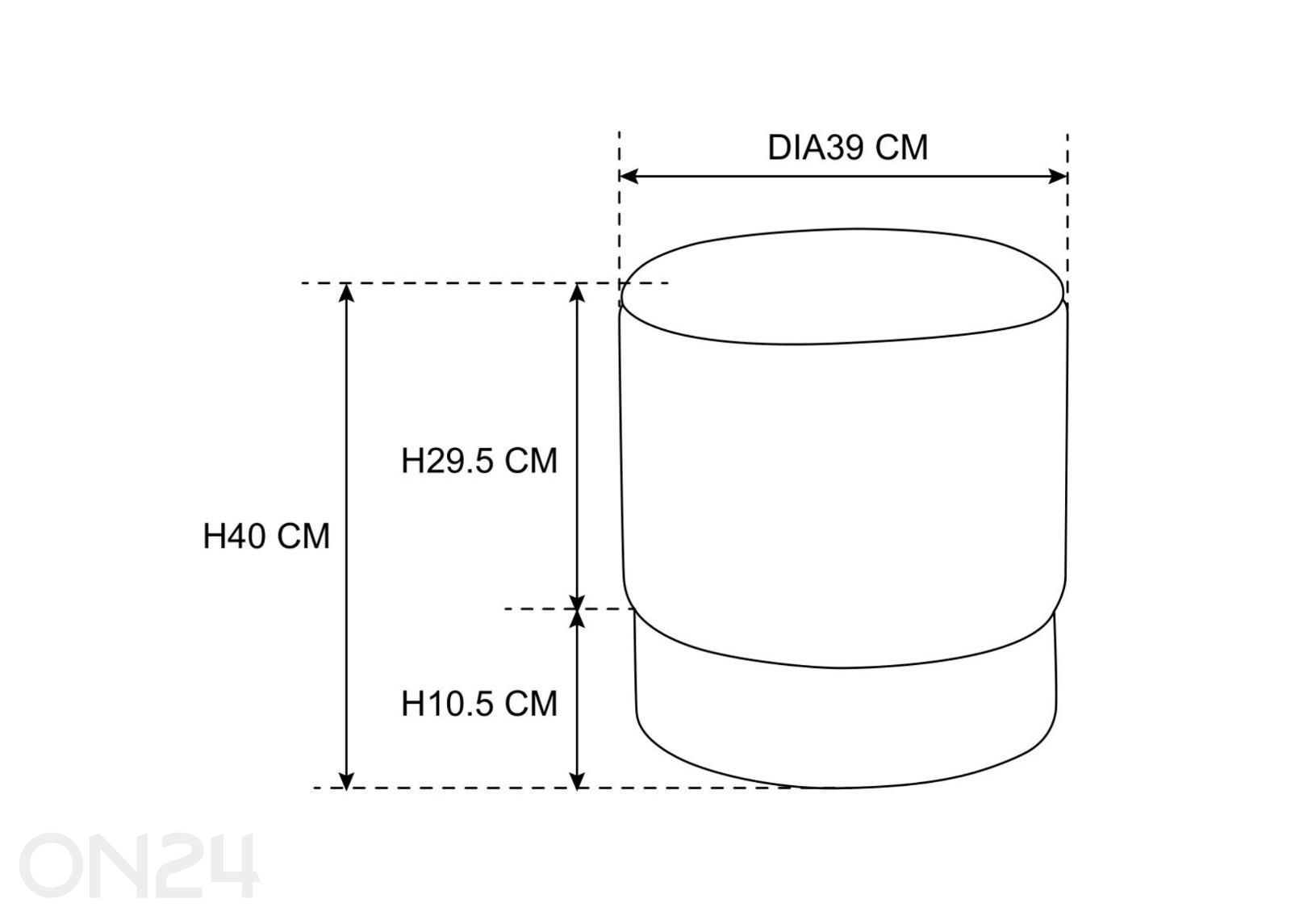 Пуф Golden увеличить размеры
