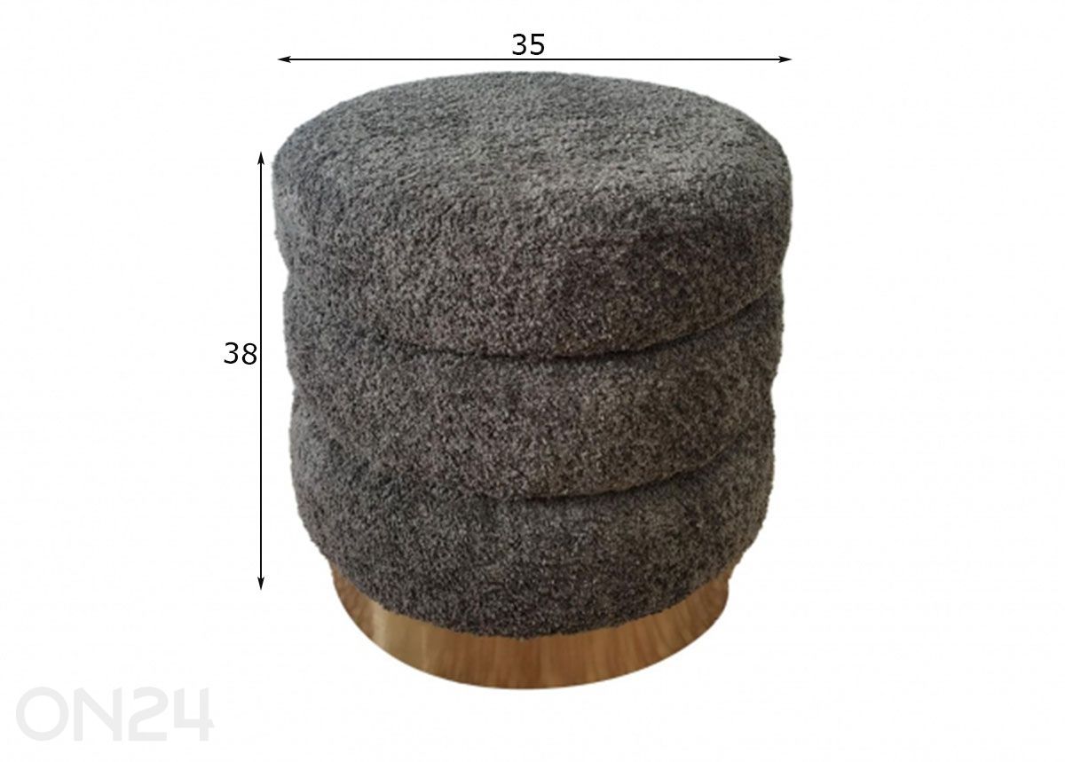 Пуф Lauren увеличить размеры