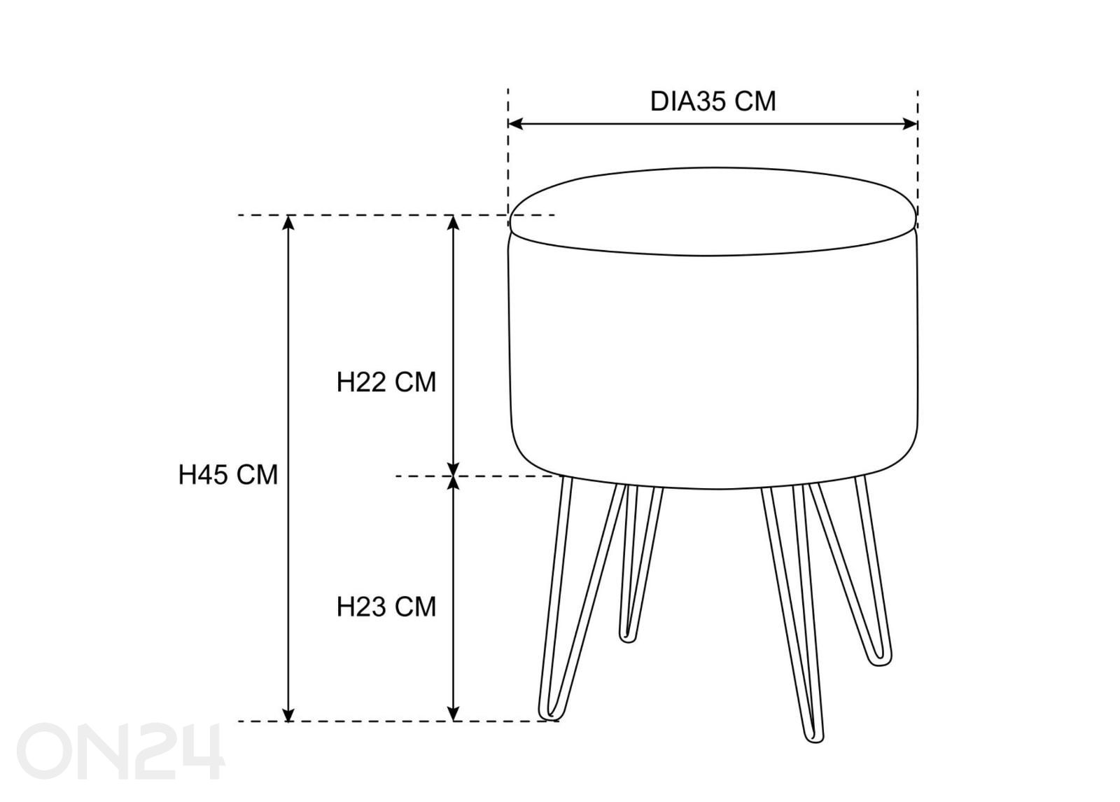 Пуф Lili увеличить размеры