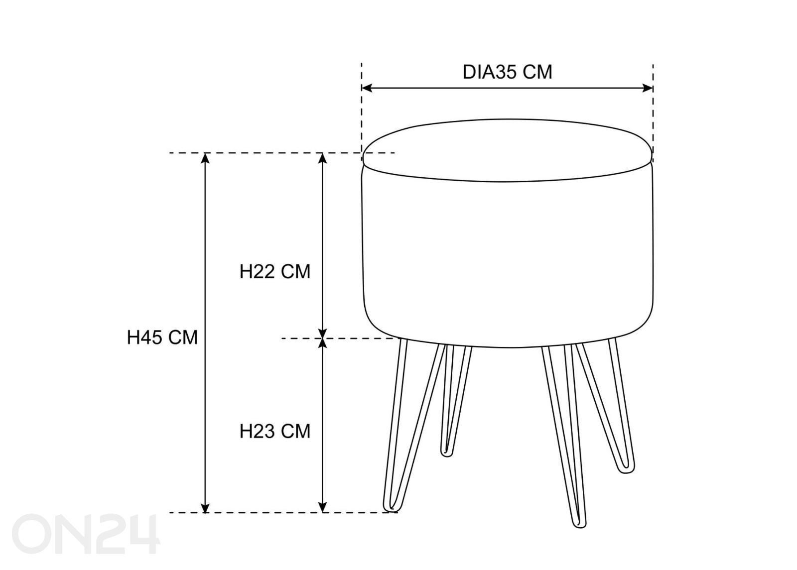 Пуф Lili увеличить размеры