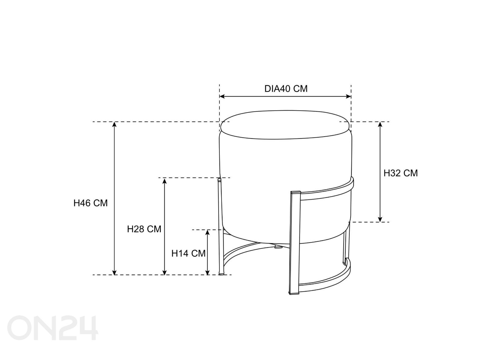Пуф Porto увеличить размеры