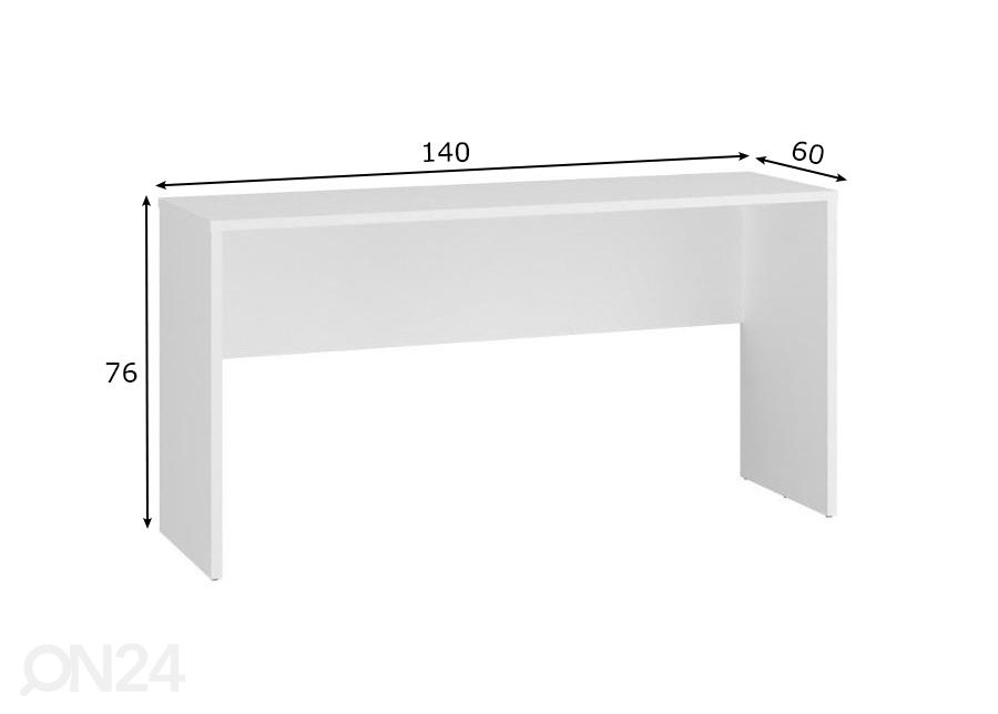 Рабочий стол Marlow 140x60 см увеличить размеры