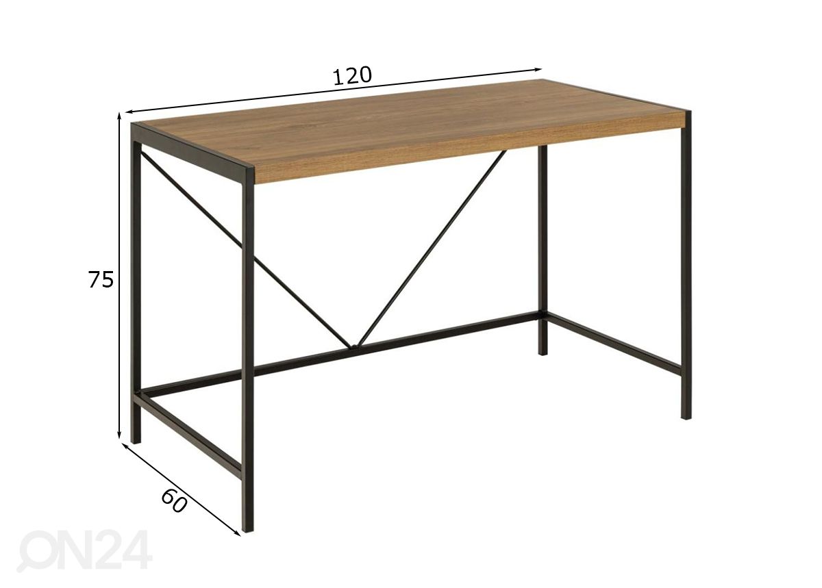 Рабочий стол Ribe 60x120 см увеличить размеры