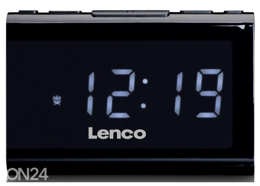 Радиочасы с зарядным устройством USB и плеером Lenco CR525BK, черные увеличить
