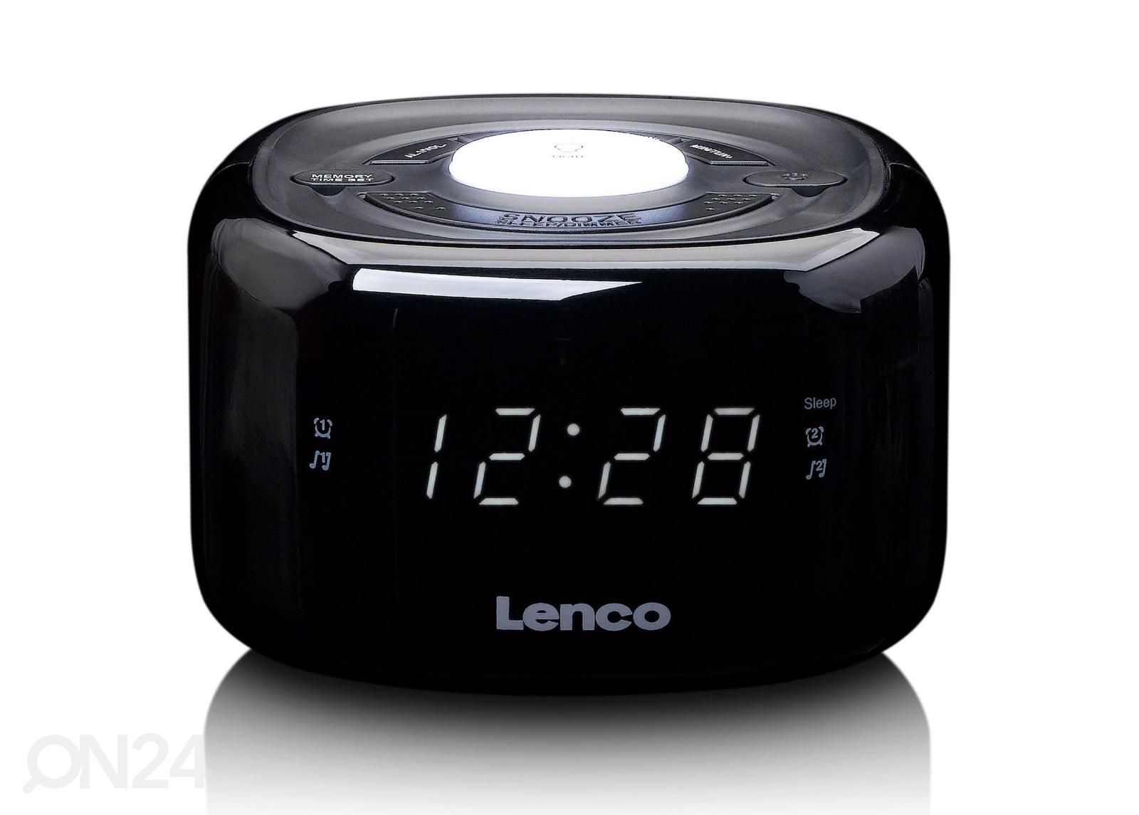 Радиочасы с ночником Lenco CR12BK, черные увеличить