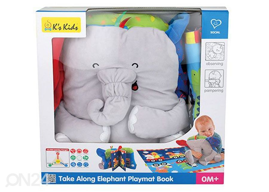 Развивающая игрушка-коврик Слон увеличить