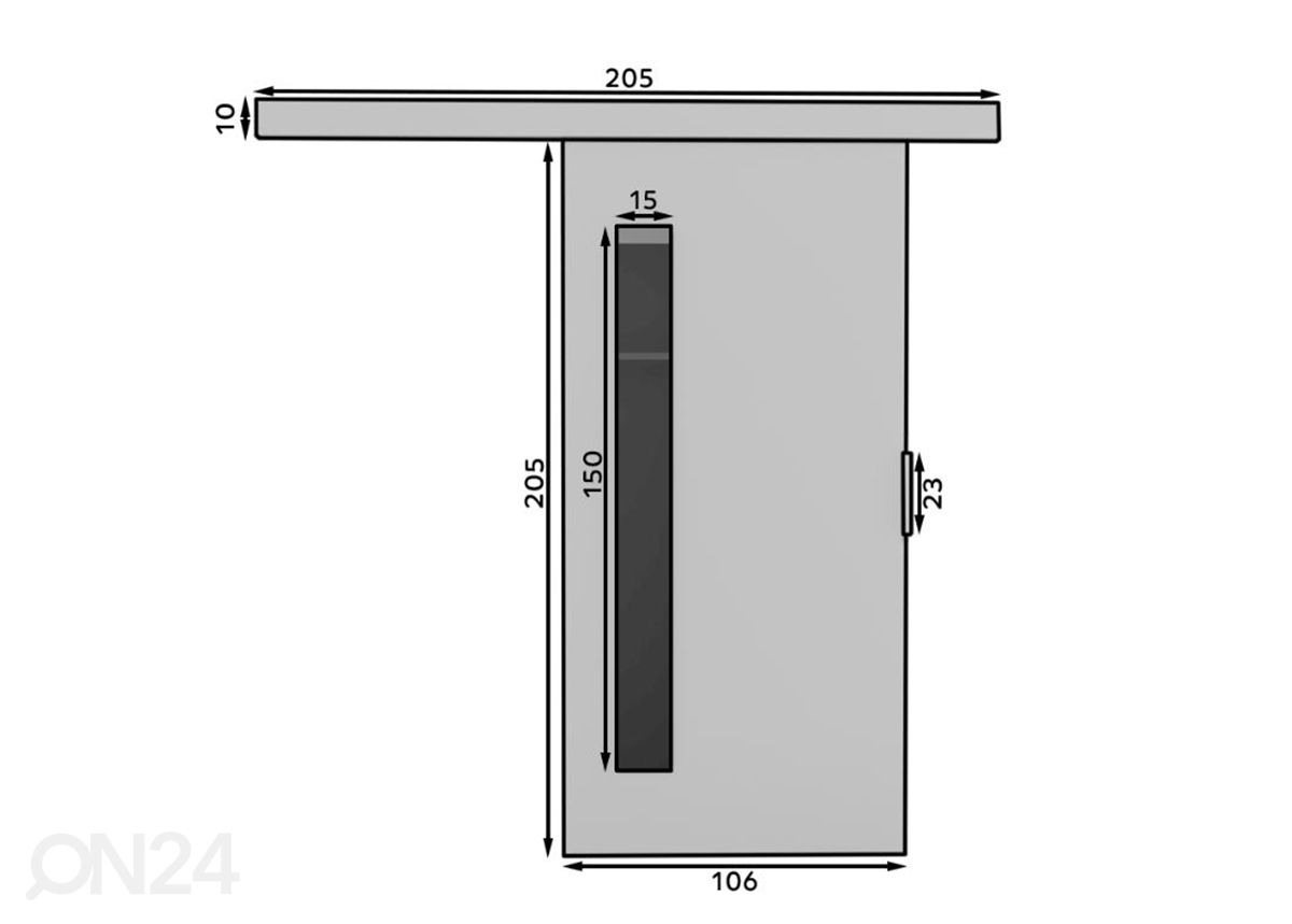 Раздвижная дверь 106 увеличить размеры