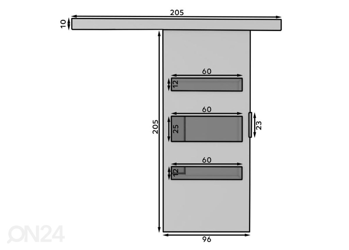 Раздвижная дверь 96 увеличить размеры