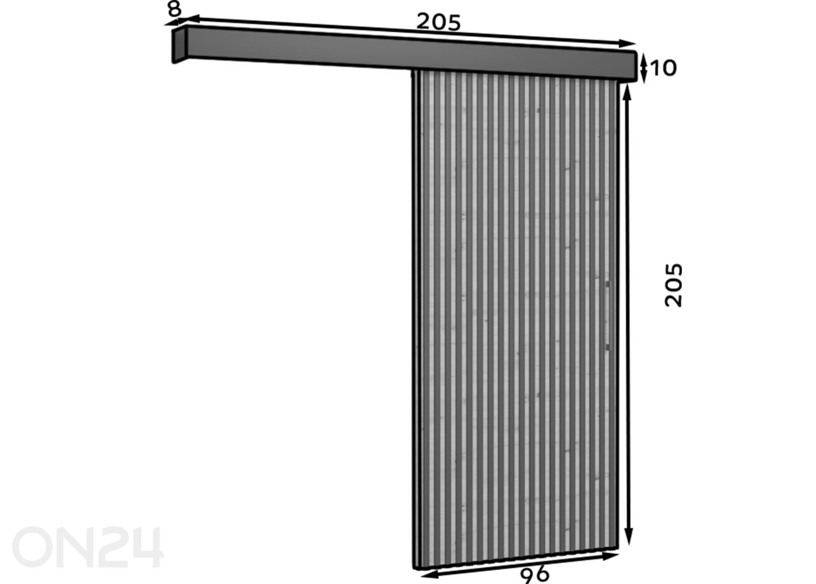 Раздвижная дверь Tauricio 96 см с доводчиком увеличить размеры