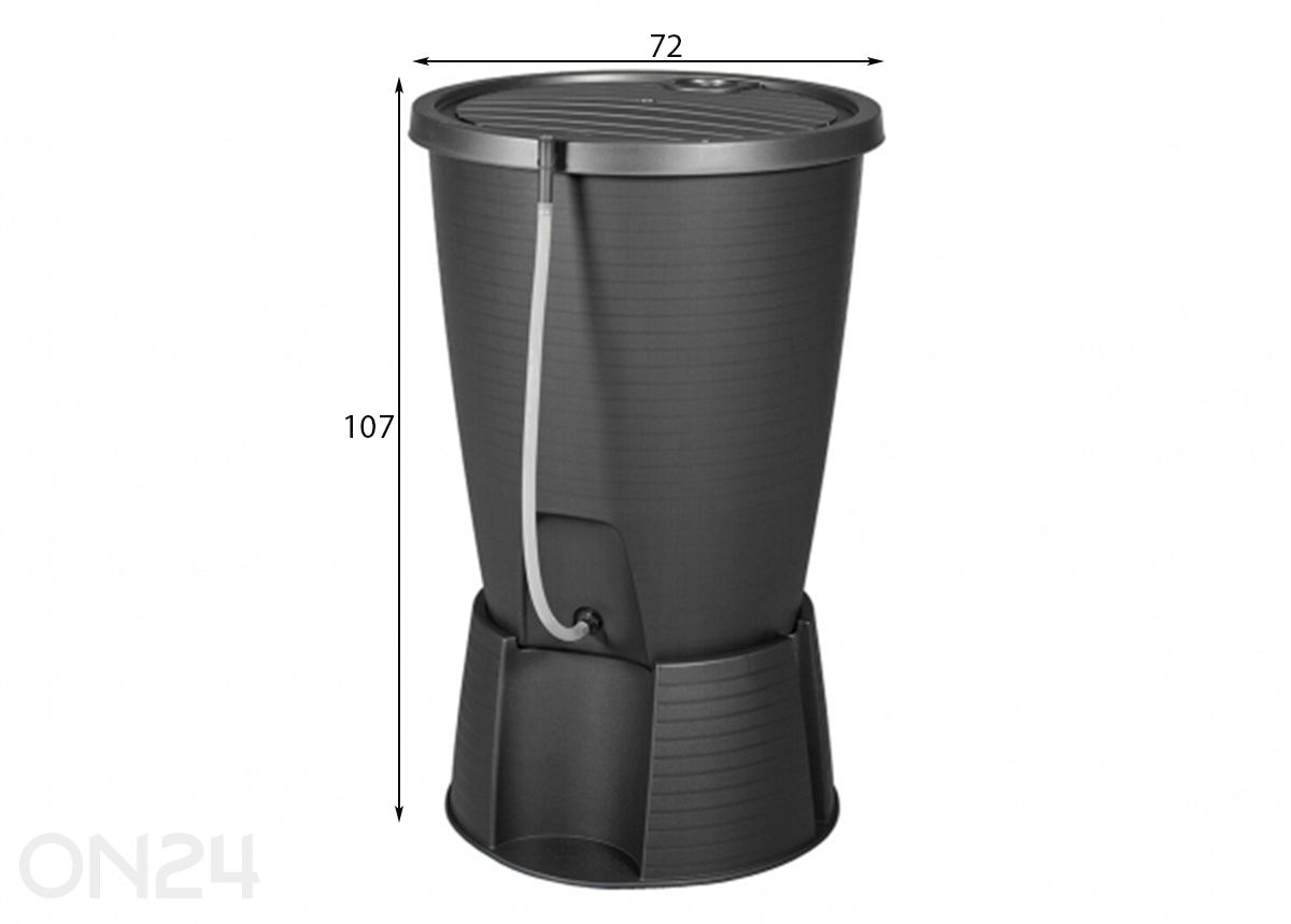 Резервуар для воды Keter Indigo 220 л с подставкой и шлангом увеличить размеры