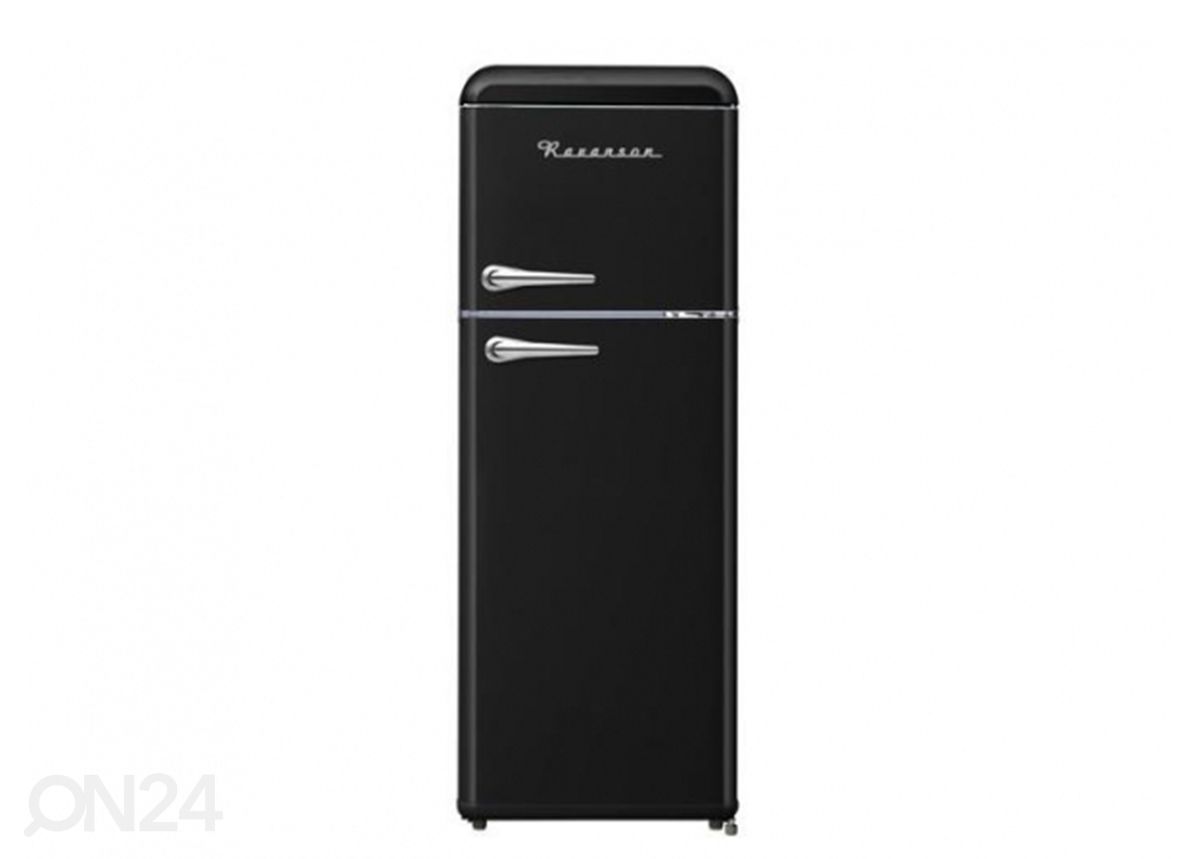 Ретро-холодильник Ravanson LKK210RB, черный увеличить