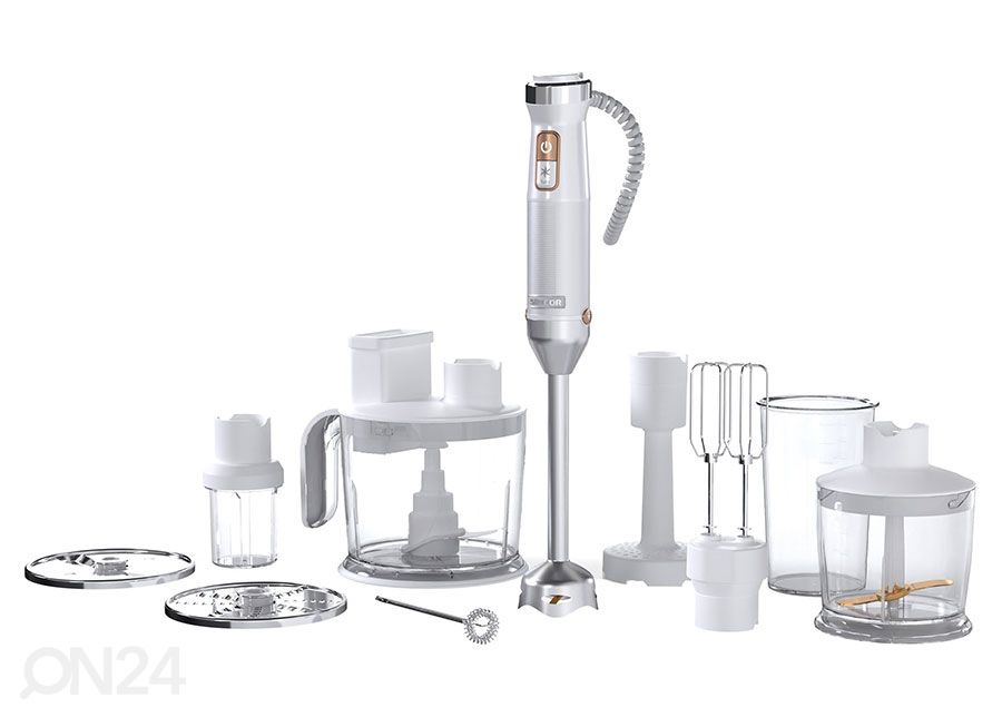 Ручной блендер с принадлежностями Sencor SHB6551WH, белый увеличить