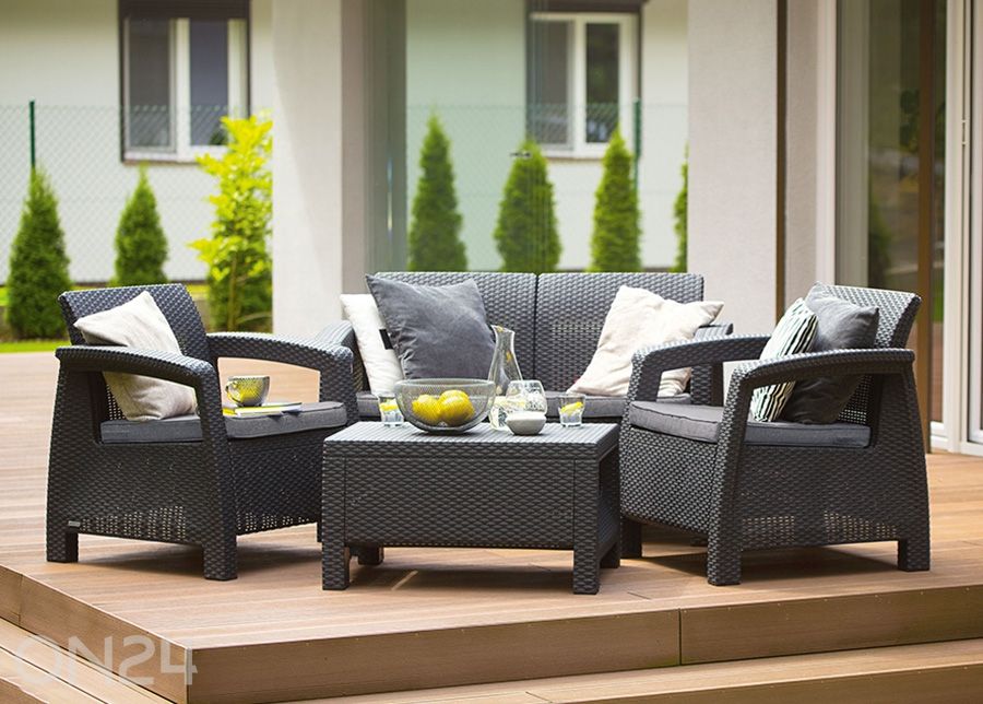 Садовая мебель Keter Corfu, графит увеличить