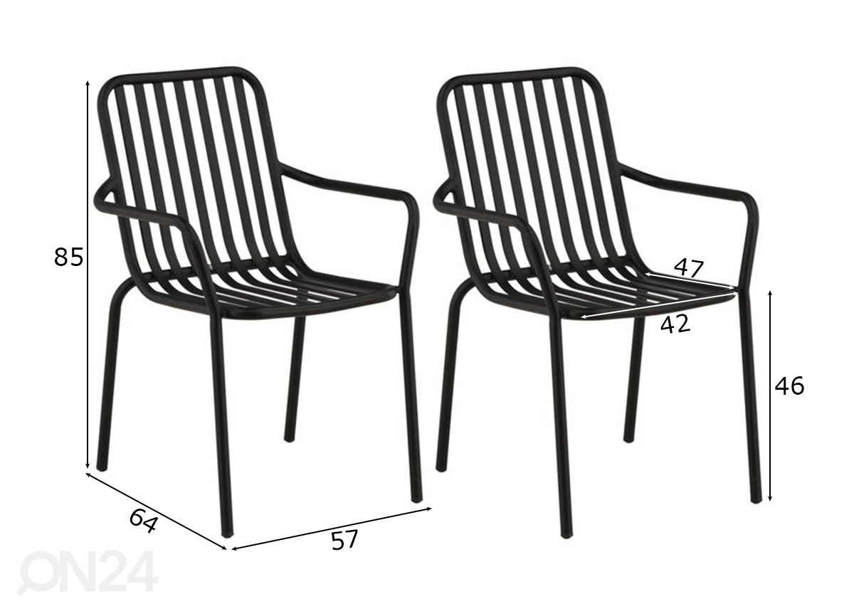 Садовые стулья Peking, 2 шт увеличить размеры