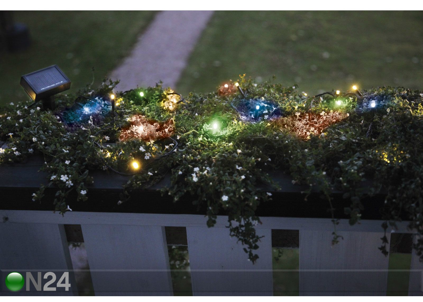 Садовый светильник с солнечной панелью 40 LED увеличить