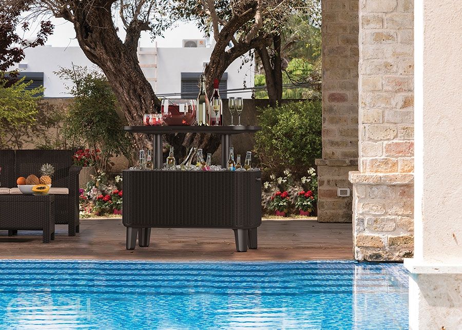 Садовый стол-бар Keter Bevy Bar, коричневый увеличить