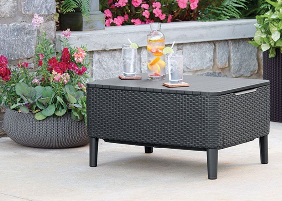 Садовый стол Keter Salemo, графит 56x76 см увеличить