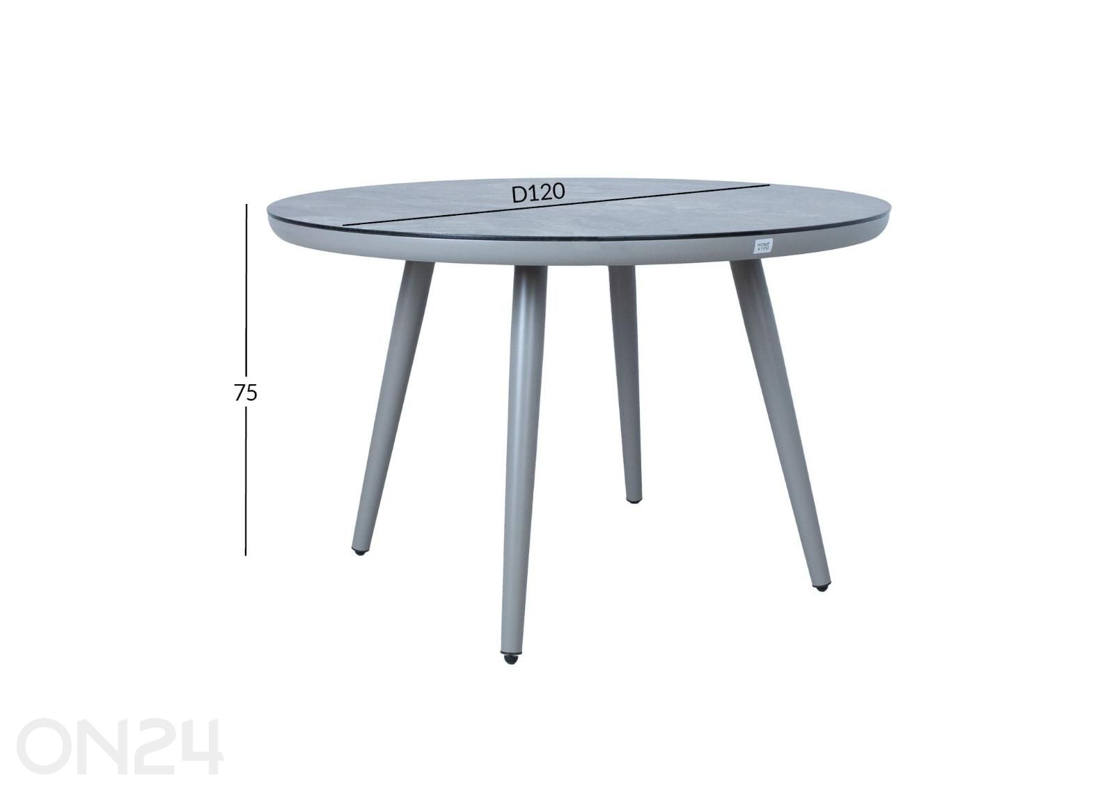 Садовый стол Silva, диаметр 120 см увеличить размеры